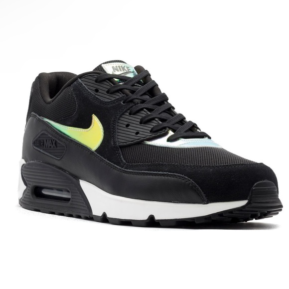 Nike Air Max 90 Premium Shoes Sneakers new 333888 035 black hologram Men’s 9.5 - Picture 15 of 16